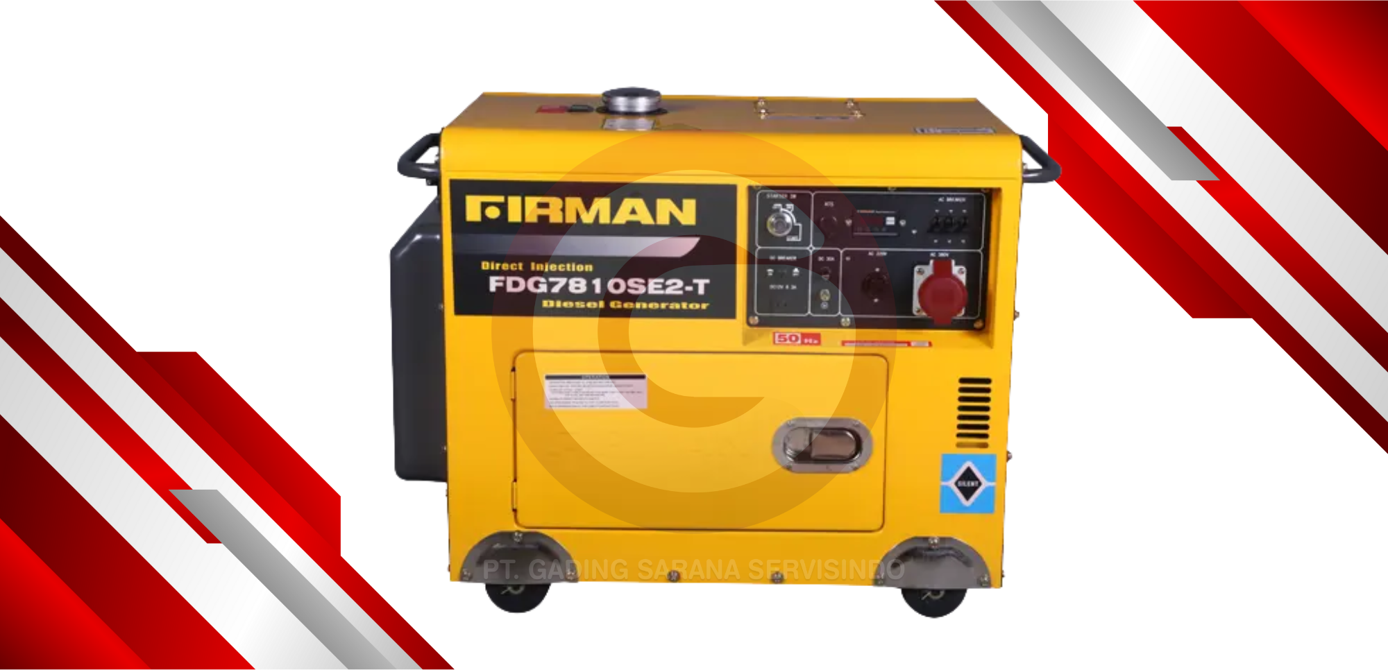FIRMAN SILENT DIESEL GENERATOR - FDG7810SE2-T