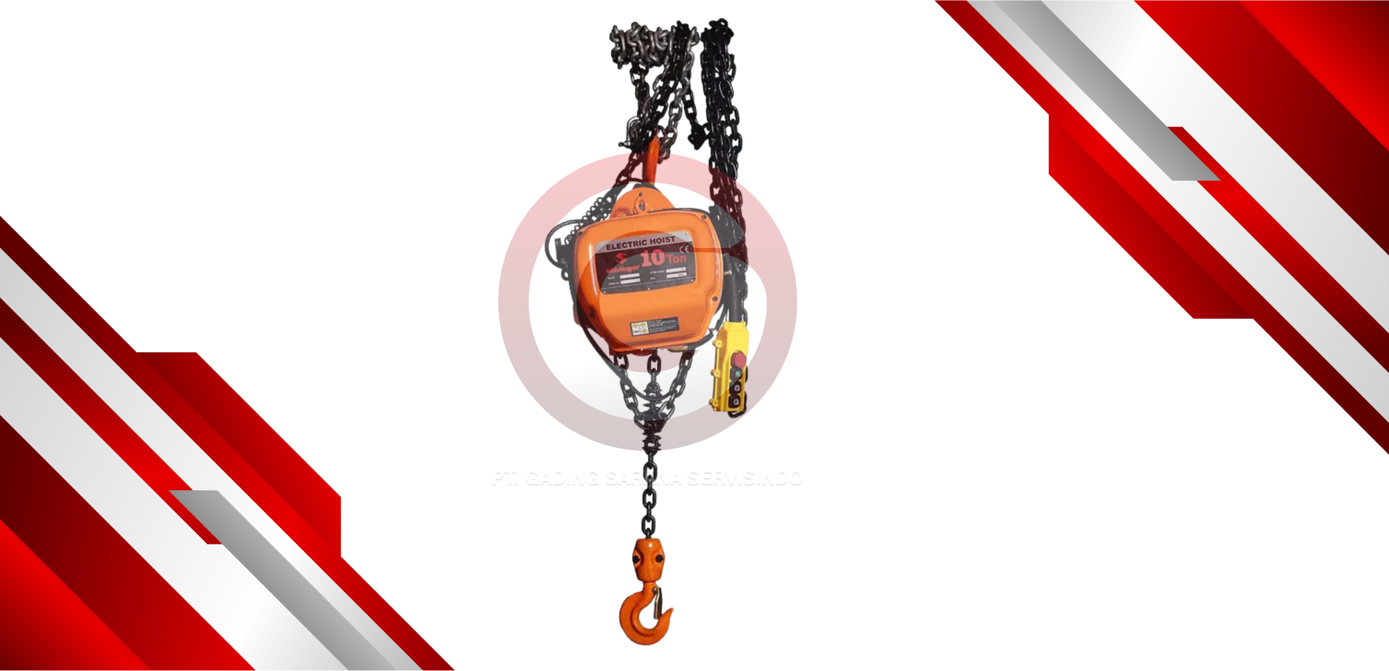 SCHLINGER ELECTRIC HOIST CHAIN 10T X 6M