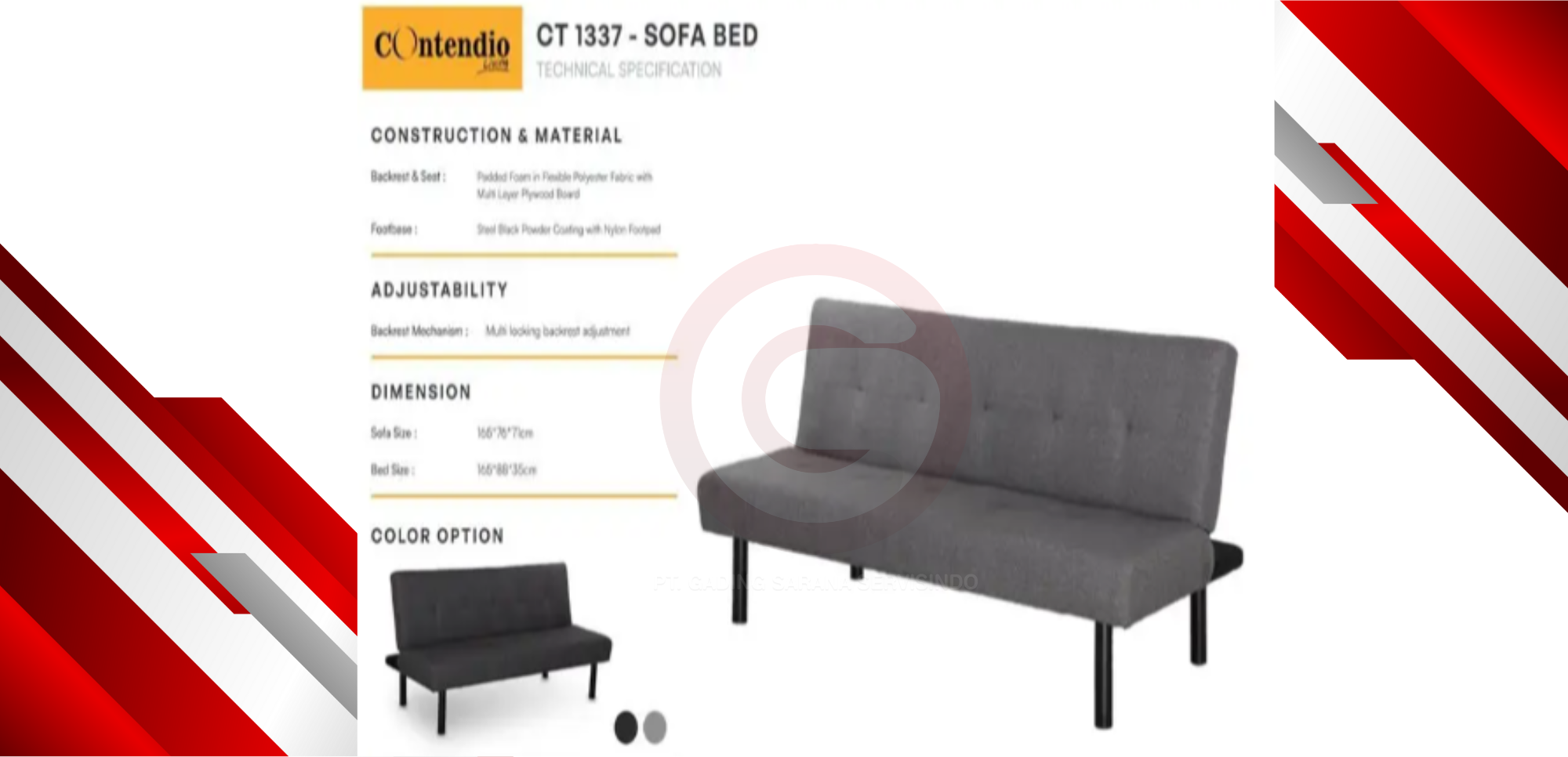 CONTENDIO CT-1337 SOFABED