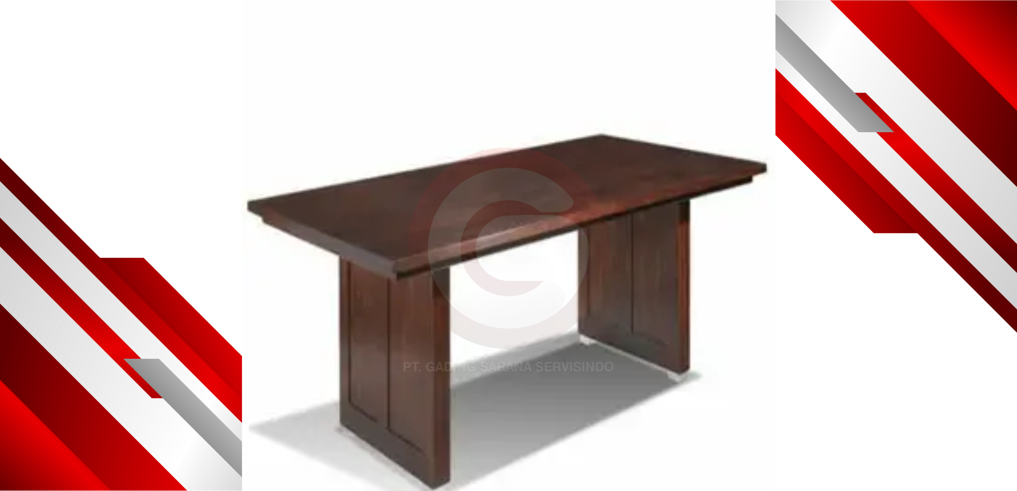 MEJA RAPAT KAYU JATI