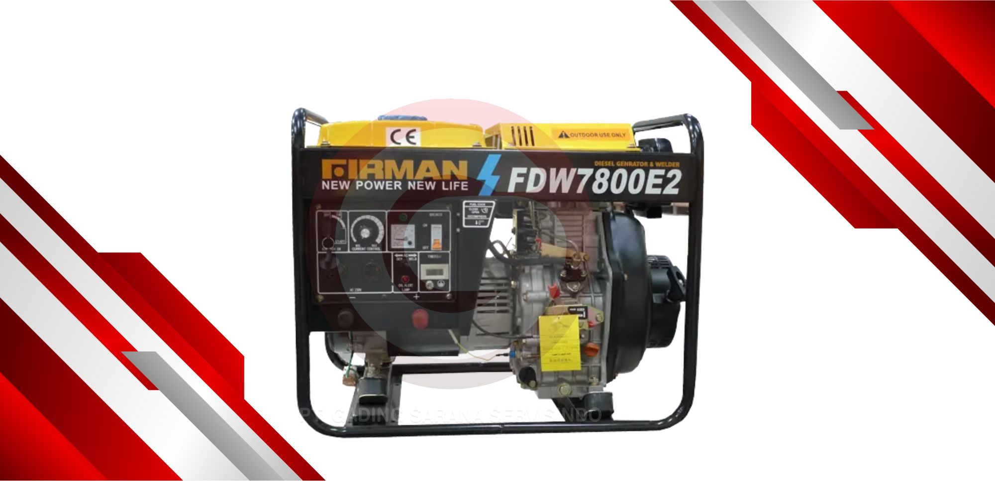 FIRMAN WELDER DIESEL GENERATOR OPEN - FDW7800E2
