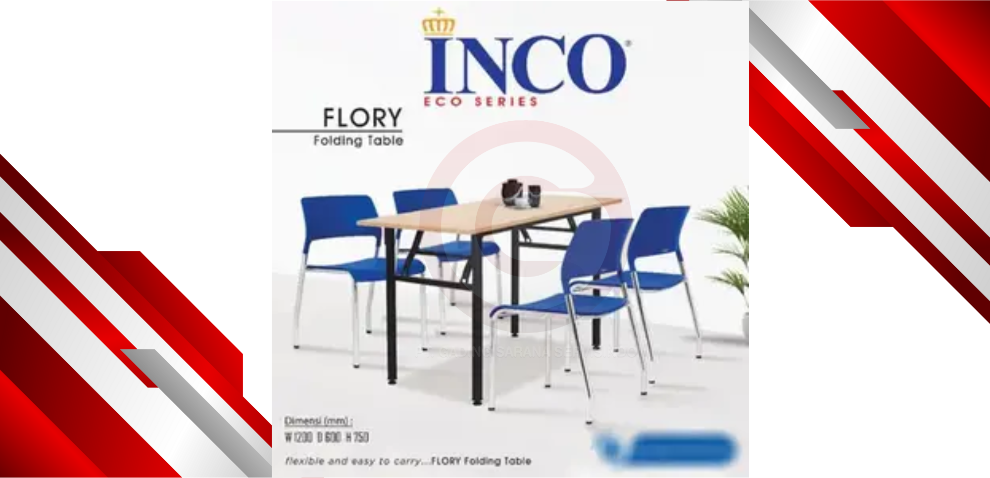 INCO Flory Meja Lipat